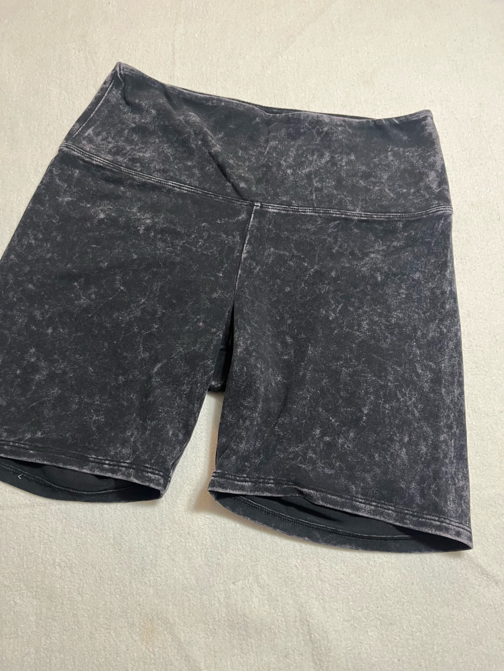 PINK Victoria's Secret Mineral-Wash Charcoal Bike Shorts